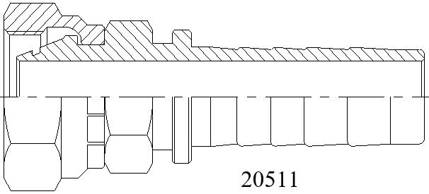 20511公制内螺纹24°锥O重系列