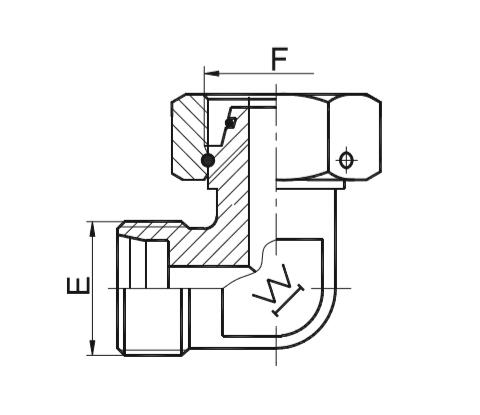 2C9外螺纹内螺纹90°弯