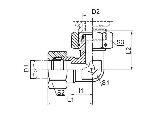 2C9外螺纹内螺纹90°弯